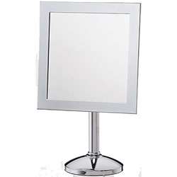 Danielle Square Chrome Mirror with Stand  