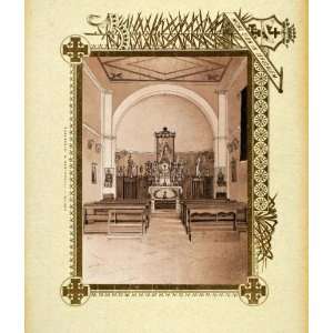  1893 Etching KafrelZajat Immaculate Conception Interior 