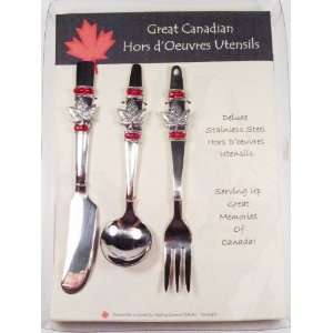 Dazzling Gourmet Canadian Souvenir Maple Leaf Trio Set  