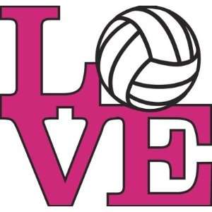  Love Volleyball   Pink Wall Mural