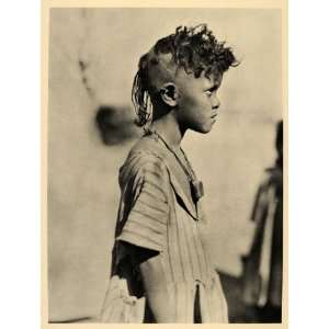 1930 Bisharin Child Amulet Sudan Africa Hugo Bernatzik 