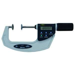 Mitutoyo 369 422 LCD Disk Micrometer, Non Rotating Spindle, Quickmike 