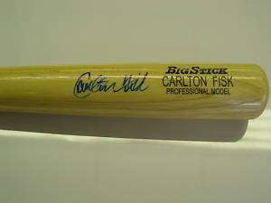 Carlton Fisk name engraved signed baseball bat PSA/DNA  