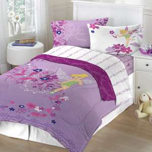 Tinker Bell Purple Powder Bedding Sheet Set Twin and Full Size  
