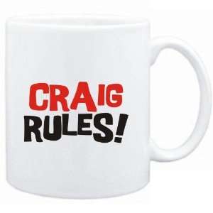  Mug White  Craig rules  Male Names