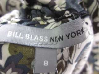 NWT BILL BLASS NEW YORK Multi Color Silk Blouse Sz 8  
