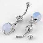   Stainless Steel Dangle Dolphin Ball Barbell Belly Navel Ring Piercing