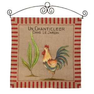  French Rooster Hand Painted Wall Hanging (Pack of 2) by 