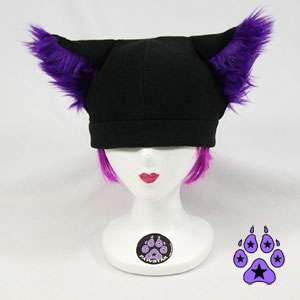 EARS AGF furry Goth Cosplay SKI CAT Kitty Anime Hat MEW  