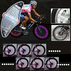 Bike and Motorcycle 64 pattern LED Spoke Wheel Light  