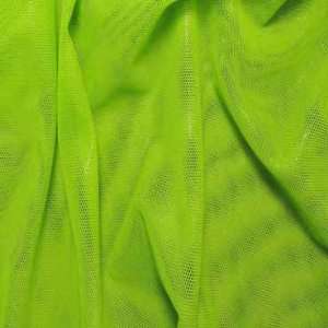  metallic stretch mesh fabric Lime