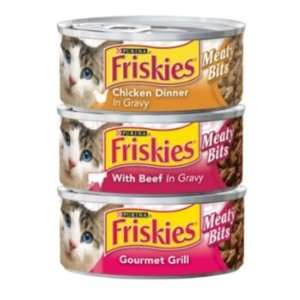  Friskies Meaty Bits Cat Food Case Sliced Grill Pet 