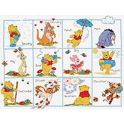 Pooh and Friends Calendar Cross Stitch Kit  