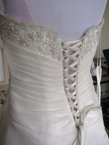   Victorias Bridal 642 67142 Wedding Dress Gown size 10 8 Corset  