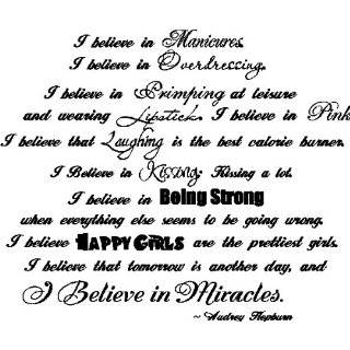 Believe.Audrey Hepburn Quote Wall Words Sayings Removable Wall 