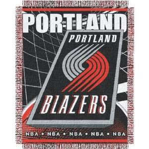  Portland Trail Blazers NBA Triple Woven Jacquard Throw 