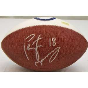  Autographed Peyton Manning Colts Logo Ball   Autographed 