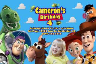 Toy Story Custom Photo Birthday Party Invitations  