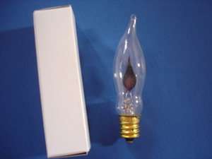 25 Flicker Flame Light Bulbs Candelabra Base  