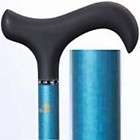 soft derby handle walking cane blue brush carbon fiber returns