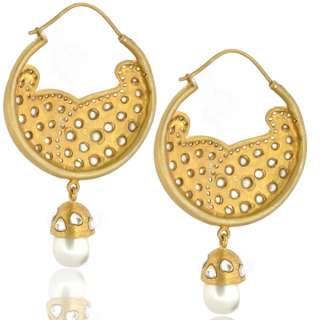 Sterling silver gold filled hoop earrings rose cut jewelry cz designer 