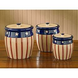 Park Designs Stars and Stripes Canisters (Set of 3)  