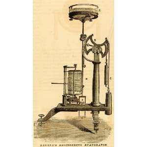  1878 Print Ragonas Registering Evaporator Machine Modena 