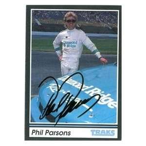  Phil Parsons autographed Trading Card (Auto Racing) 1991 