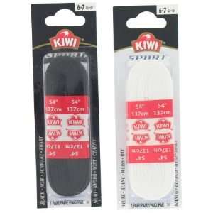  Kiwi 54in. Black Sport Shoe Laces 633 000   Pack of 6 