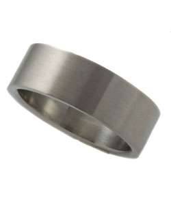 Mens Stainless Steel Brushed Finish Band  