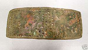 Ancient Celtic Bronze Belt Buckle For Armour  