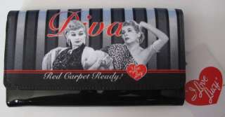Love Lucy Lucille Ball & Ethel Wallet Checkbook NEW  
