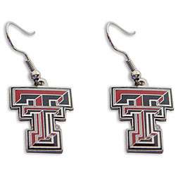 Texas Tech Raiders Dangle Logo Earrings  