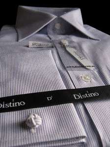 DISTINO French Double Cuff Mens Business Shirt 026 Sz40  