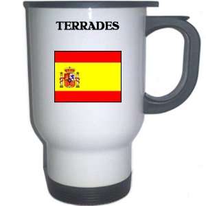 Spain (Espana)   TERRADES White Stainless Steel Mug