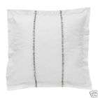 New Ikea EMILIA Pillowcase white w/gray stripe