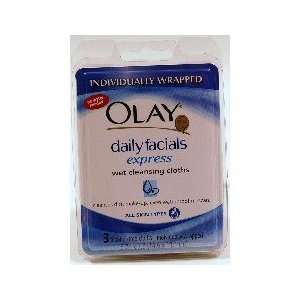  6 Pack Special Olay Daily Facials Wet Cleansing Cloths 