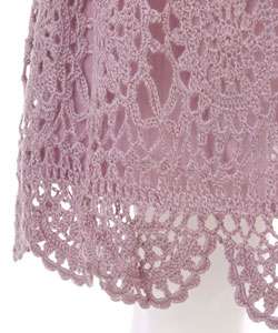 Lapis Short Crochet Skirt  