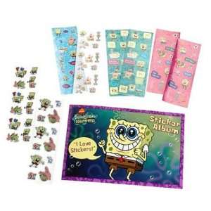   Nick Jr Spongebob Sticker Album  105 stickers & 1 Album Toys & Games