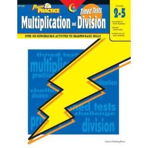  Power Practice Timed Tests, Gr. 2 5, Multiplication and 