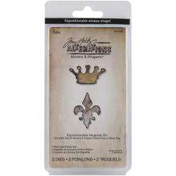 Sizzix Movers & Shapers Magnetic Die Set 2/Pkg By Tim Holtz Crown 