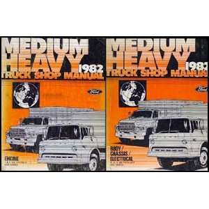    8000 Medium/Heavy Truck Repair Shop Manual Set Original Ford Books