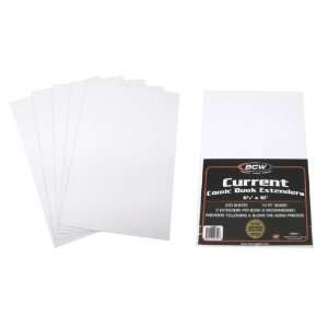 200 CURRENT Size White Comic Book Extender Sheets 