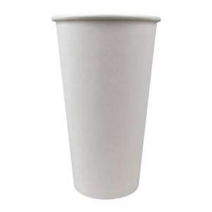  Choice 20 oz. Paper Hot Cup White 50 / Pack Health 