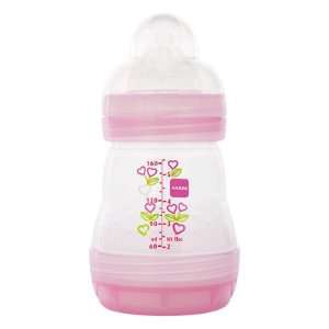   MAM Anti colic BPA Free Baby Bottle 5oz, 0+ Months BOYS COLORS Baby