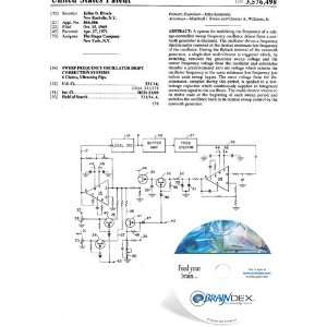 NEW Patent CD for SWEEP FREQUENCY OSCILLATOR DRIFT CORRECTION SYSTEMS