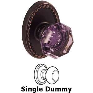  Single dummy victorian violet knob with oval rope rosette 