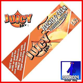 JUICY JAYS PEACHES & CREAM 1 & 1/4 Jays Rolling Papers  