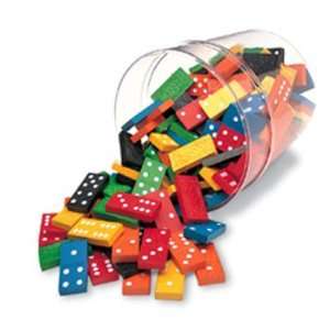   RESOURCES LER0287 DOMINOES DOUBLE SIX COLOR BUCKET 6 SETS 168 TOTAL
