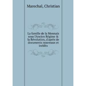   de documents nouveaux et inÃ©dits Christian Marechal Books
